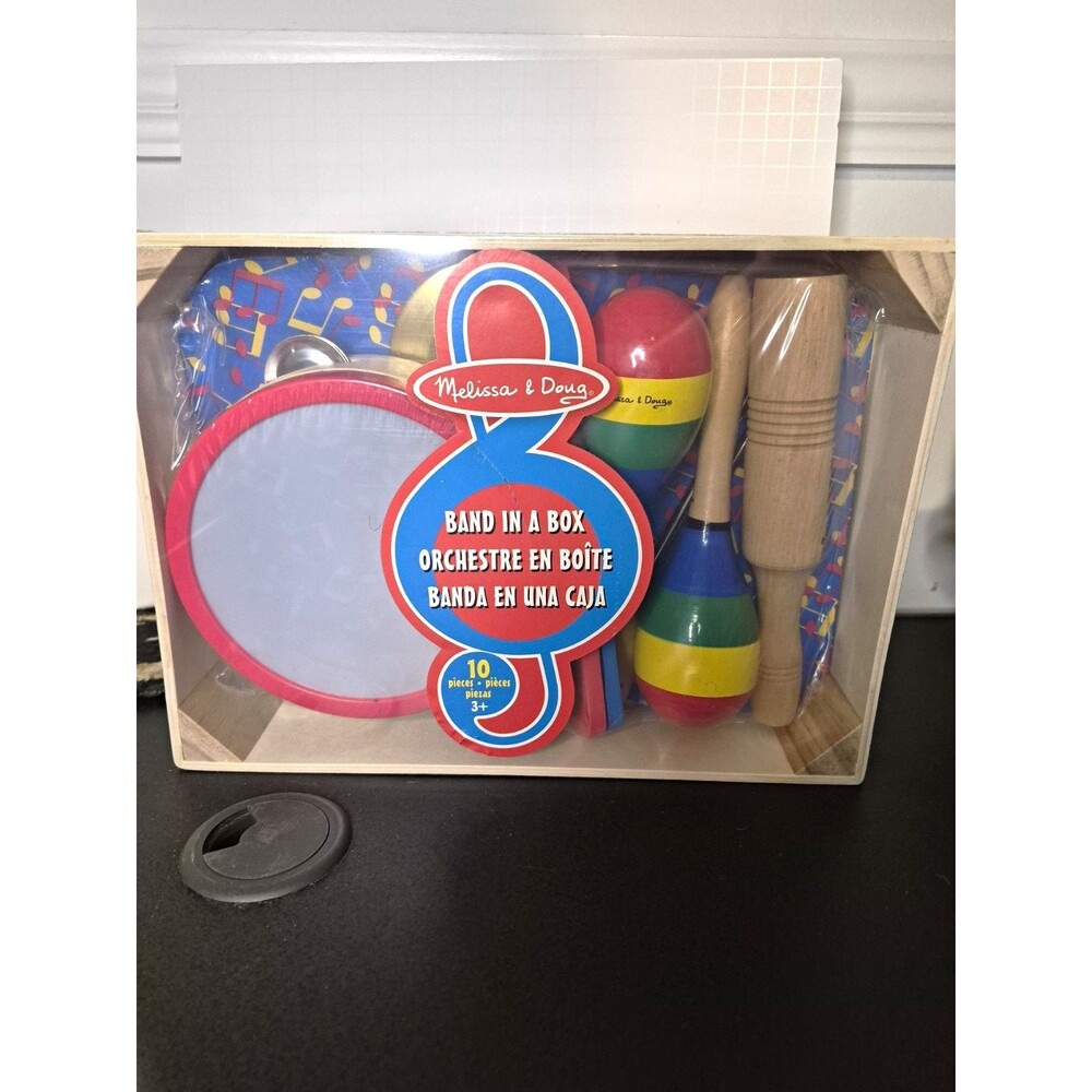 Melissa & Doug Band in a Box Musical Instrument Set 10-Piece, Ages 3-4